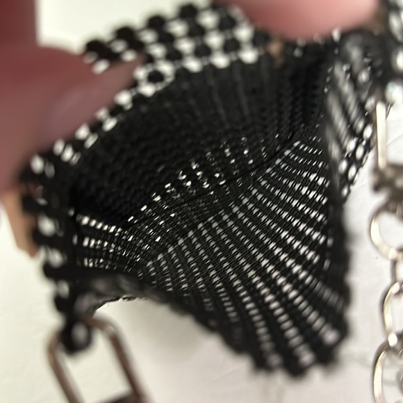 Sparkly Rhinestone Mobile Phone Mini Crossbody Bag/Pouch, silver - Picture 6 of 12